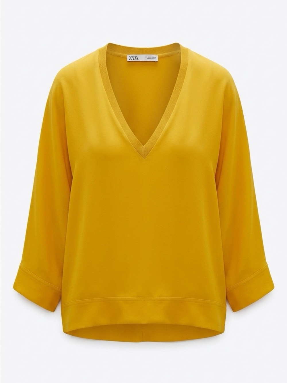Zara V-Neck Sweater in Mustard